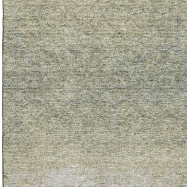 HomeRoots 9' X 12' Elegant Damask Area Rug in Beige, Ivory & Taupe – Washable, UV Protected, Family-Friendly Design 709425