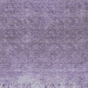 HomeRoots 10' X 14' Purple and Ivory Damask Area Rug - Washable, Stain-Resistant, UV Protected for Longevity 709444