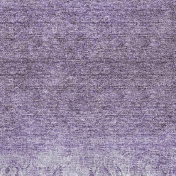 HomeRoots 10' X 14' Purple and Ivory Damask Area Rug - Washable, Stain-Resistant, UV Protected for Longevity 709444