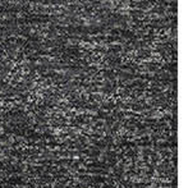 HomeRoots 8' Black Gold Ivory Geometric Round Rug – Washable, UV Protected, Durable & Stylish for Any Room 709453