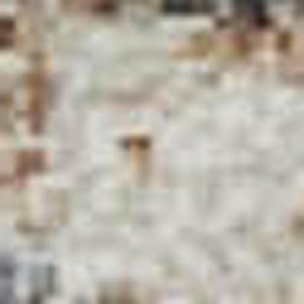HomeRoots 5' Geometric Washable Area Rug in Brown, Ivory & Gray – Durable, UV-Protected, Ideal for High-Traffic Spaces 709458