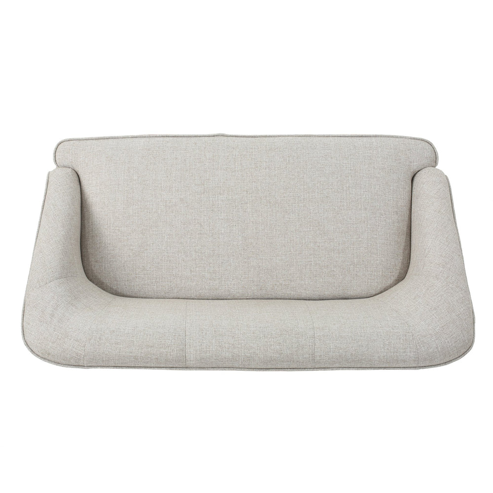 English Elm Christopher Knight Home® - LOVESEAT Modern Beige Fabric 100% Polyester Single Cushion, Birch Legs, Compact 49.75"W x 30.5"H Comfort 60867.00BTWD