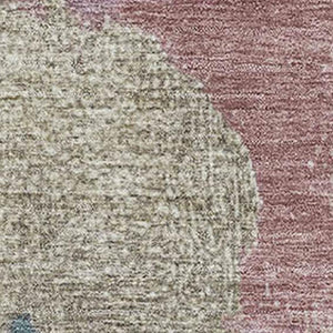 HomeRoots 9' X 12' Contemporary Mauve Beige Blush Abstract Area Rug - Washable, Stain Resistant & UV Protected 709593