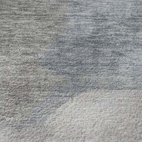 HomeRoots 8' X 10' Sky Blue and Beige Abstract Washable Area Rug with UV Protection for High-Traffic Homes 709628