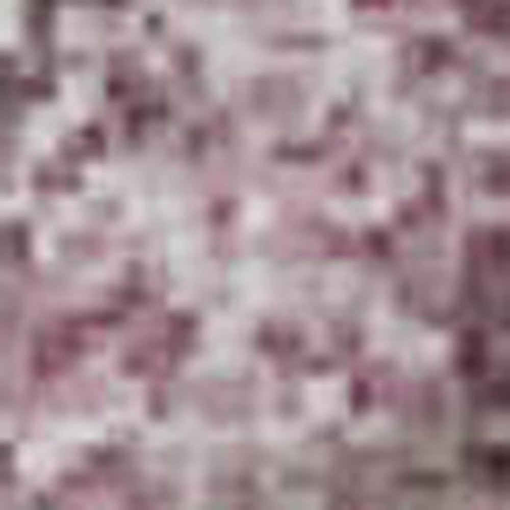 HomeRoots 8' Pink Gray and Ivory Abstract Rug - Washable, Stain Resistant, UV Protected, Ideal for Busy Homes! 709669