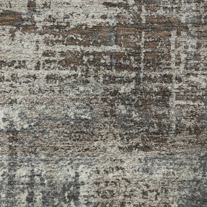 HomeRoots 8' X 10' Modern Geometric Area Rug in Brown Taupe & Gray – Washable, UV Protected, Durable Style 709700