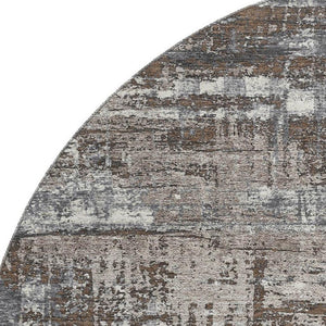 HomeRoots 8' X 10' Modern Geometric Area Rug in Brown Taupe & Gray – Washable, UV Protected, Durable Style 709700