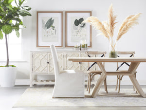 Essentials for Living Levi Slipcovered Dining Chair Set Upholstered Birch Base Livesmart Fabric Pair 7096UP.LPPRL/NGB