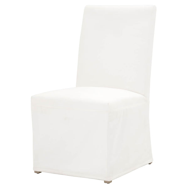Essentials for Living Levi Slipcovered Dining Chair Set Upholstered Birch Base Livesmart Fabric Pair 7096UP.LPPRL/NGB