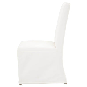 Essentials for Living Levi Slipcovered Dining Chair Set Upholstered Birch Base Livesmart Fabric Pair 7096UP.LPPRL/NGB