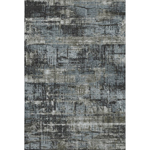 HomeRoots 5' X 8' Charcoal Gray & Taupe Geometric Washable Area Rug – Stylish, Durable, UV & Stain Resistant! 709704