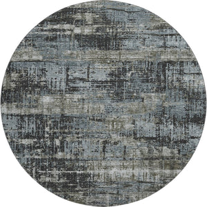 HomeRoots 8' X 10' Stylish Charcoal Gray & Taupe Geometric Washable Area Rug with UV Protection & Non-Slip Backing 709706