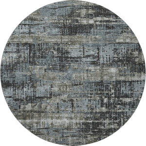 HomeRoots 8' X 10' Stylish Charcoal Gray & Taupe Geometric Washable Area Rug with UV Protection & Non-Slip Backing 709706