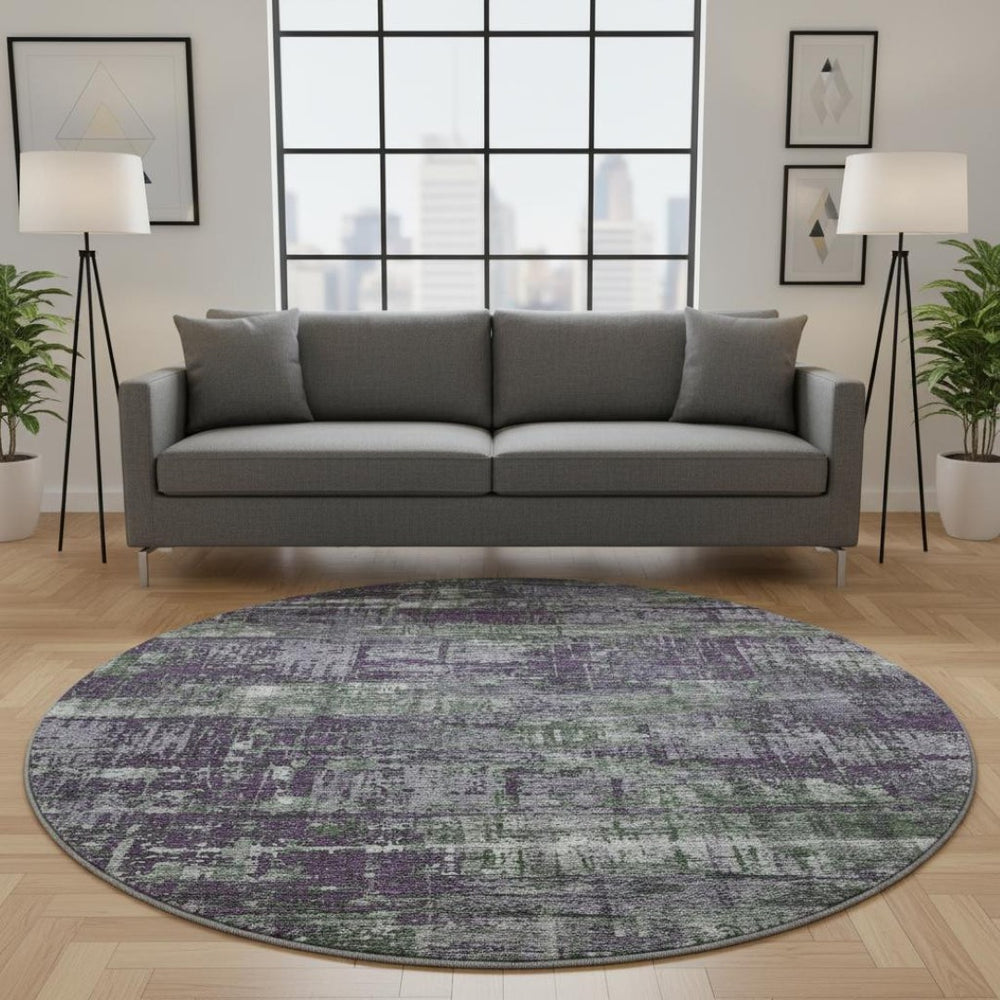 HomeRoots 8' X 10' Vibrant Geometric Area Rug - Washable, UV Protected, and Perfect for High-Traffic Spaces! 709730