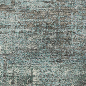HomeRoots 8' X 10' Stylish Geometric Area Rug in Taupe, Teal & Ivory – Washable, UV-Protected & Kid-Friendly! 709742