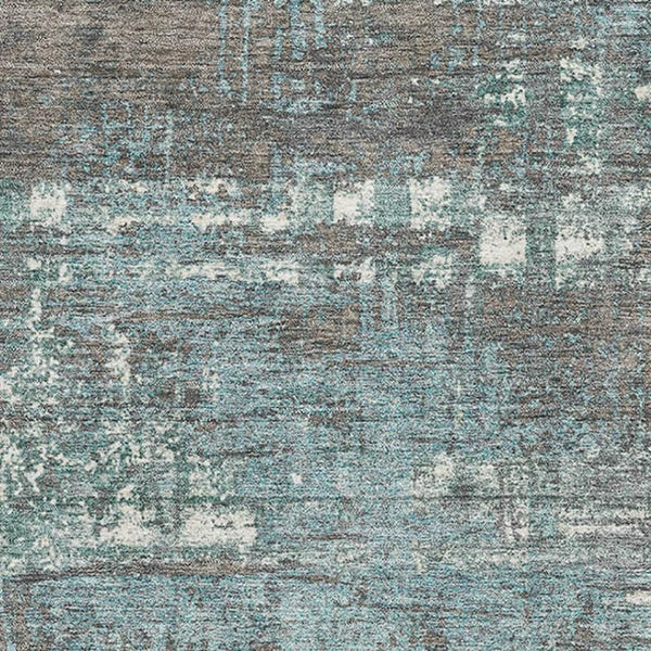 HomeRoots 10' X 14' Washable Area Rug with Geometric Design - Durable, UV-Protected, Stain-Resistant & Stylish! 709744