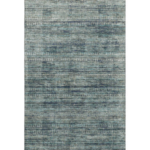 HomeRoots 5' X 8' Stylish Teal, Taupe & Beige Striped Area Rug - Washable, UV-Protected, Durable & Non-Slip! 709752