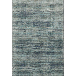 HomeRoots 10' X 14' Stylish Teal, Taupe & Beige Striped Washable Area Rug with UV Protection & Non-Slip Backing 709756