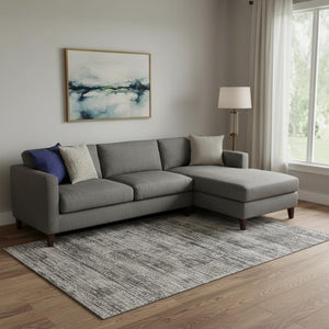 HomeRoots 10' X 14' Taupe Brown & Ivory Striped Washable Area Rug - UV Protection, Stain-Resistant, Durable Design 709762