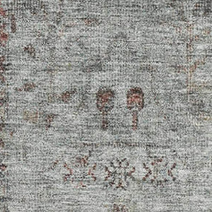 HomeRoots 9' X 12' Gray Copper & Silver Oriental Washable Area Rug - Durable, UV-Protected & Stylish Design 709773