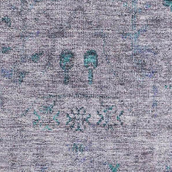 HomeRoots 5' X 8' Elegant Lavender & Teal Oriental Washable Area Rug with UV Protection for Busy Homes 709776