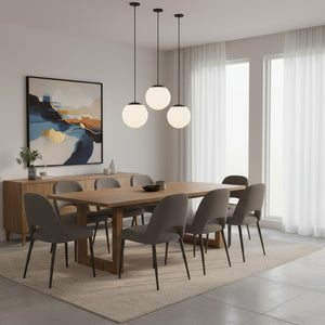English Elm 10 Inch Etched Frosted Globe Led Pendant Light Dimmable for Kitchen or Hallway B370P399169