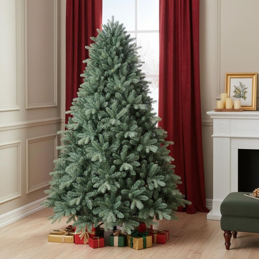 HomeRoots 7.5' Full Spruce Christmas Tree - Lifelike Holiday Centerpiece with Easy Setup & Customizable Decor 709809