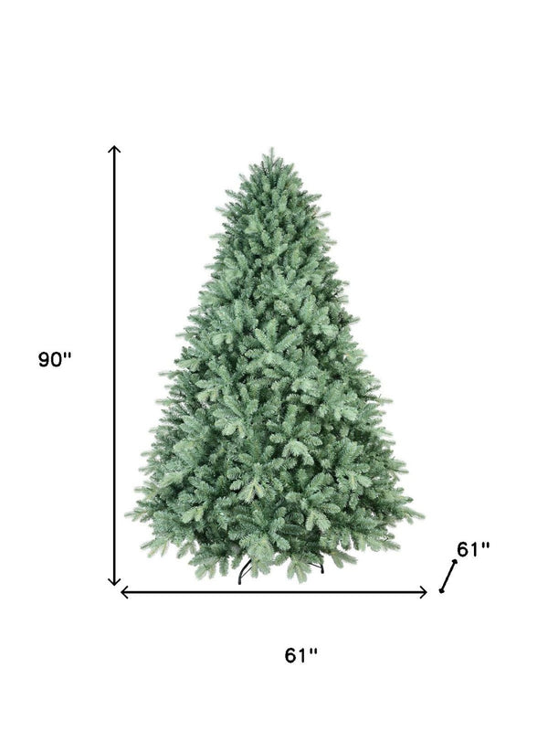 HomeRoots 8' Full Spruce Christmas Tree – Lifelike, Easy Setup, Durable with Sturdy Stand for Holiday Cheer! 709810