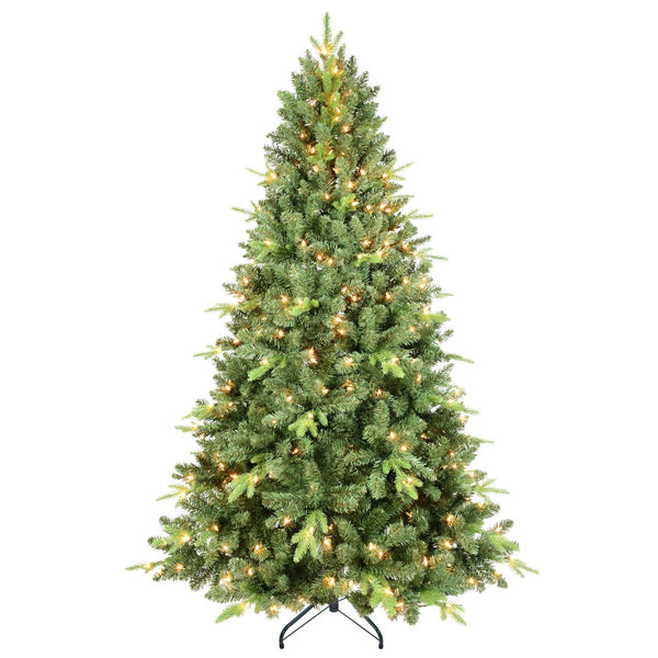 HomeRoots 6' Pre Lit Full Spruce Christmas Tree - Lush Green Elegance with 350 LED Lights for Holiday Cheer! 709814
