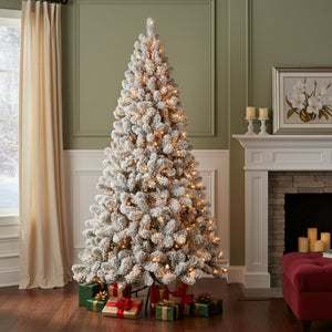 HomeRoots 5' Pre Lit Full Spruce Christmas Tree - Lush, Realistic Design with Warm LED Lights for Effortless Holiday Cheer 709822