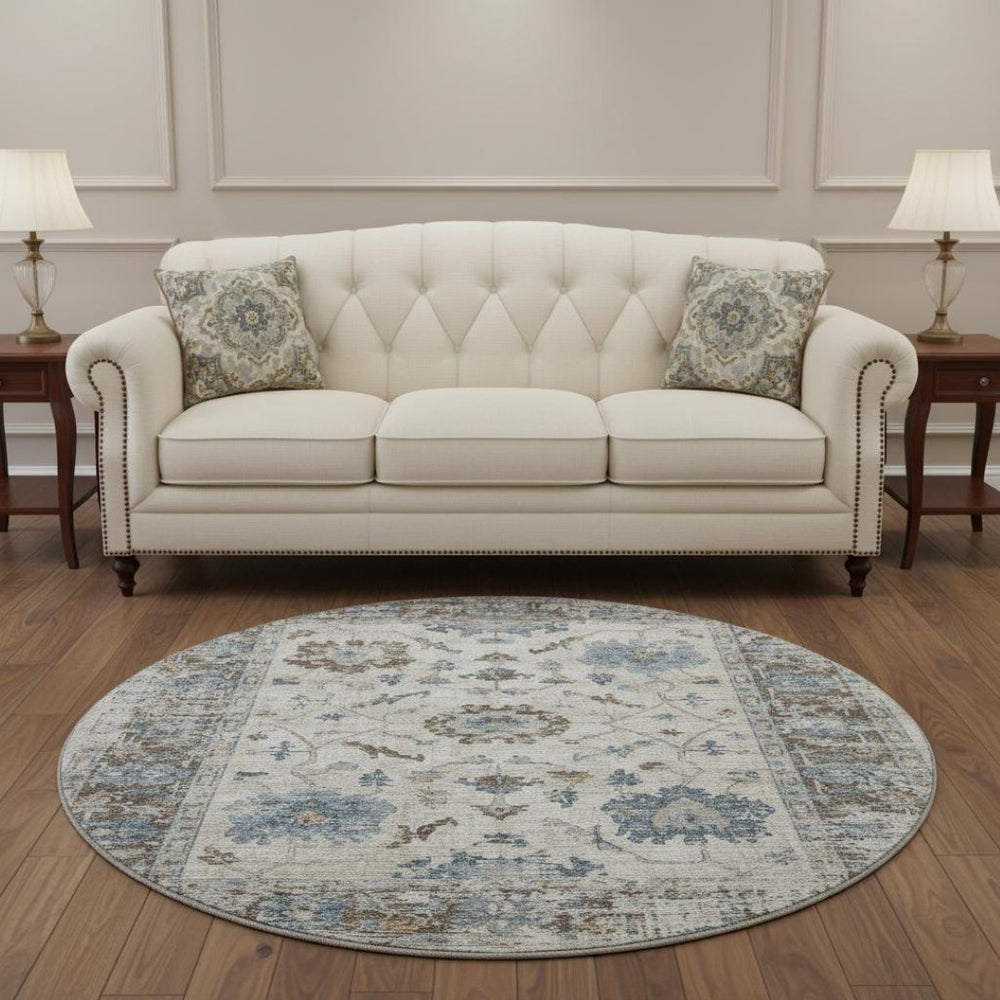 HomeRoots 8' X 10' Washable Oriental Area Rug – Durable, UV-Protected, and Stylish for High-Traffic Homes 709894