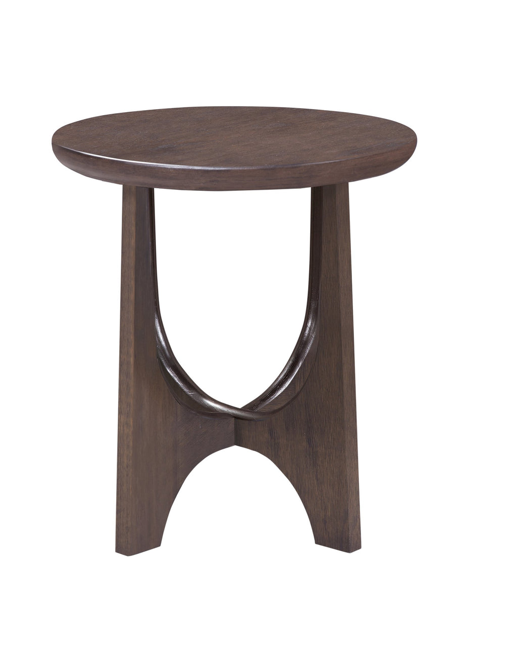 Basset Mirror Dunnigan Brown End Table – Modern X-base Design In Antique Oak Finish For Style And Functionality Brown Wood,Oak Veneers 7099-lr-220