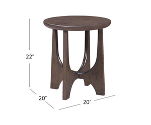 Basset Mirror Dunnigan Brown End Table – Modern X-base Design In Antique Oak Finish For Style And Functionality Brown Wood,Oak Veneers 7099-lr-220