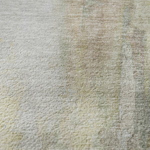 HomeRoots 8' X 10' Modern Tan Beige Gray Abstract Washable Area Rug - UV Protected, Stain Resistant Elegance 709924