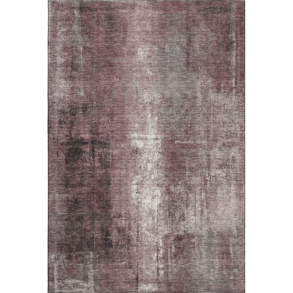 HomeRoots 5' X 8' Stylish Blush Charcoal Ivory Abstract Washable Area Rug with UV Protection for Homes 709976
