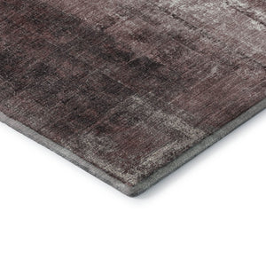 HomeRoots 5' X 8' Stylish Blush Charcoal Ivory Abstract Washable Area Rug with UV Protection for Homes 709976