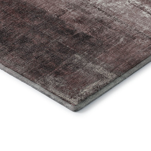 HomeRoots 5' X 8' Stylish Blush Charcoal Ivory Abstract Washable Area Rug with UV Protection for Homes 709976