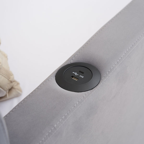 English Elm Twin Upholstered Daybed with Trundle Sofa Bed for Guest Room, Pine Wood Frame, Velvet Upholstery, Sturdy Slat Support and Full-Length Comfort Grey W1361S00022