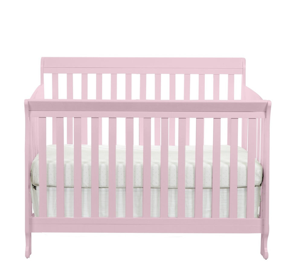 English Elm Brees Island Convertible Crib with Belgrave Curves and Dual Tone Veneer Nursery Design B022P204858