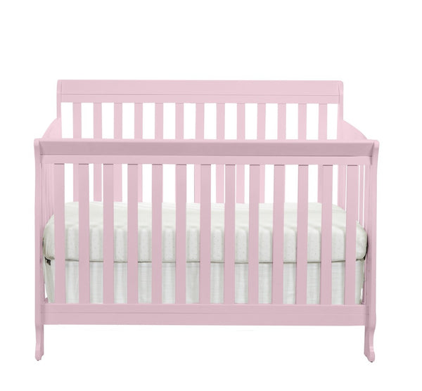 English Elm Brees Island Convertible Crib with Belgrave Curves and Dual Tone Veneer Nursery Design B022P204858