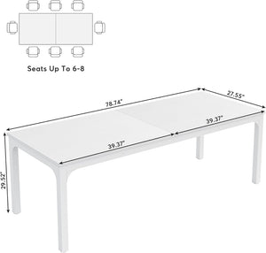 English Elm Dual Workstation Computer Desk with Iron Pipe Legs for Two Person Home Office White T3971P460743