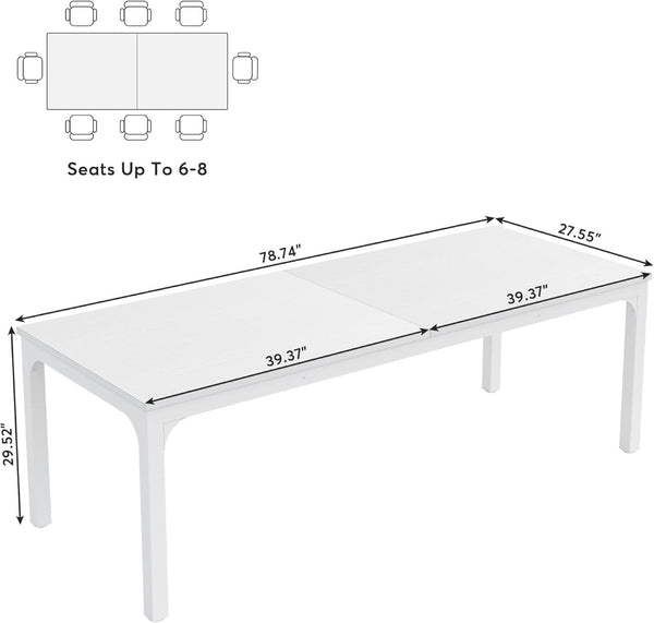 English Elm Dual Workstation Computer Desk with Iron Pipe Legs for Two Person Home Office White T3971P460743