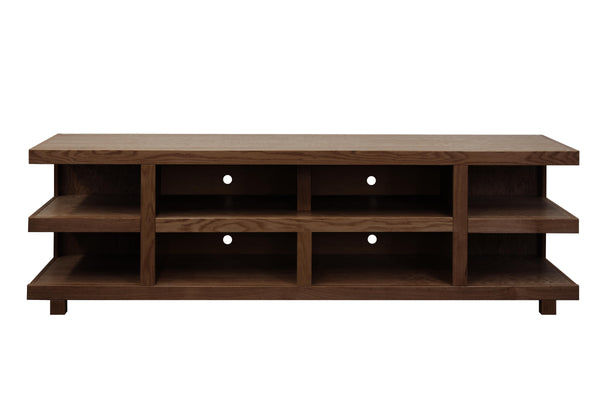 English Elm Laurel Canyon 85-Inch Tv Stand For Large Tvs, Fully Assembled Oak Bourbon Finish, Rustic Charm & Style B108P292268