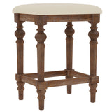 Wallace & Bay Ludin Console Table Set with 3 Stools - French Country Style, Easy Assembly - 64 x 18 x 36