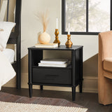 Spindle Mid-century Modern Transitional 20" Spindle Leg Nightstand