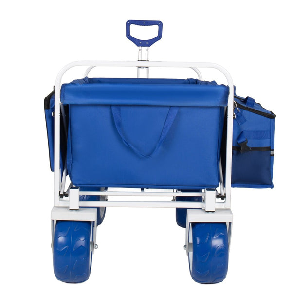 English Elm Beach Wagon Heavy Duty Folding Cart with 500lb Capacity and All Terrain Pvc Wheels W2932P412003