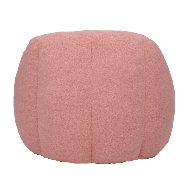 English Elm Bean Bag Chair Oversized Faux Fur Memory Foam Lounge Seat for Dorm or Living Room Pink W2200P243728