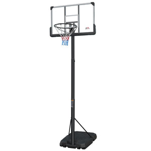 English Elm Double Fish Portable Basketball Hoop Adjustable 6.5 to 10 Ft Steel Rim Rust Proof W3087P251058