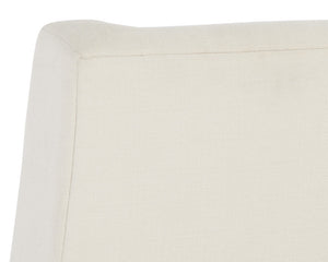 Sunpan Mirian Office Chair - Modern Glamour in Zenith Alabaster with Matte Gold Base for Ultimate Comfort