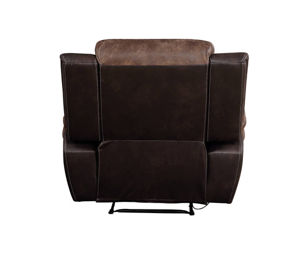 English Elm Toffee Polished Power Tufted Recliner with Tight Cushions, Microfiber Blend, Luxurious Support (97) B062P215443